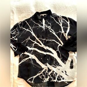RACHEL Rachel Roy Black and White Blouse